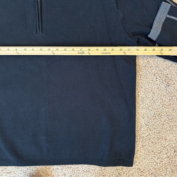 Black and Gray Zip Up Sweater Cozy and Classic - Picture 6 of 9